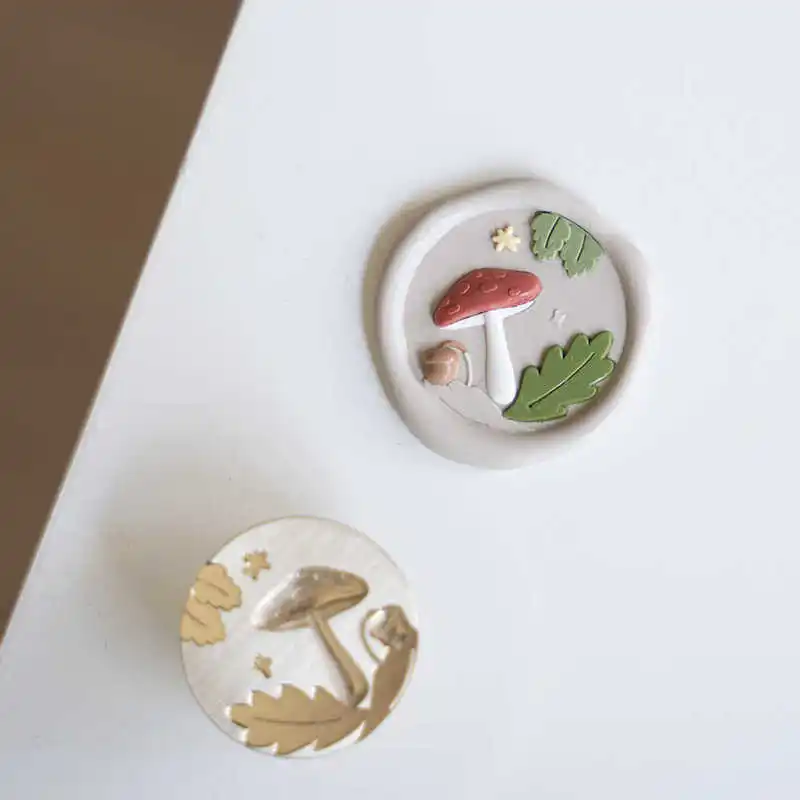 New 3D Brass Wax Seal Stamp Head Music Record Ellipse Embossed Seal Toy For DIY Scrapbook Envelope Invitation Wedding Gifts