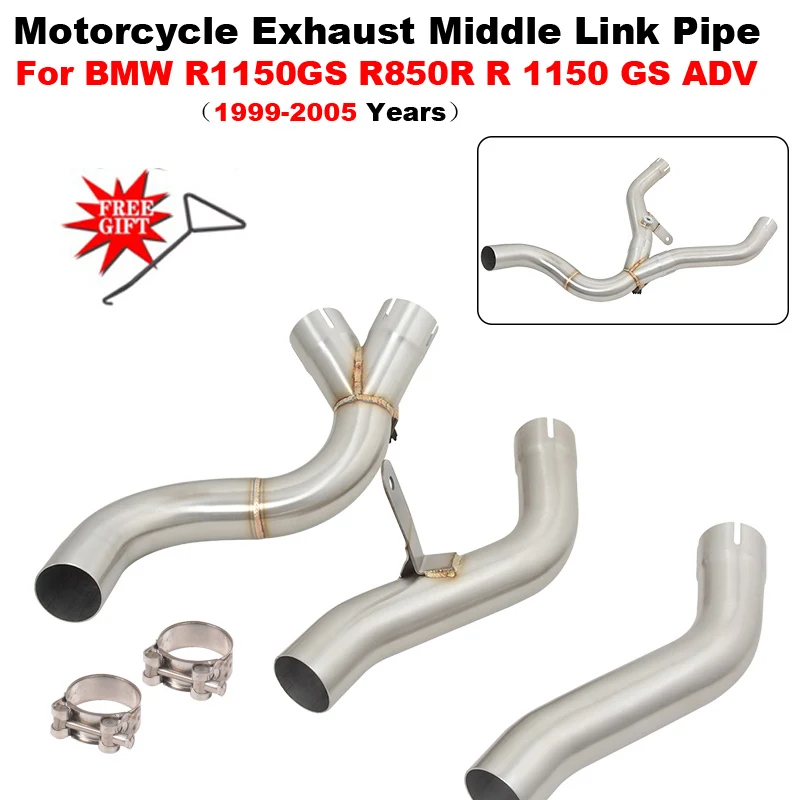 

Slip On For BMW R1150GS 1999 - 2005 R1150R 2001-2005 R850R 2004 - 2007 R 1150 GS ADV Motorcycle Exhaust System Middle Link Pipe