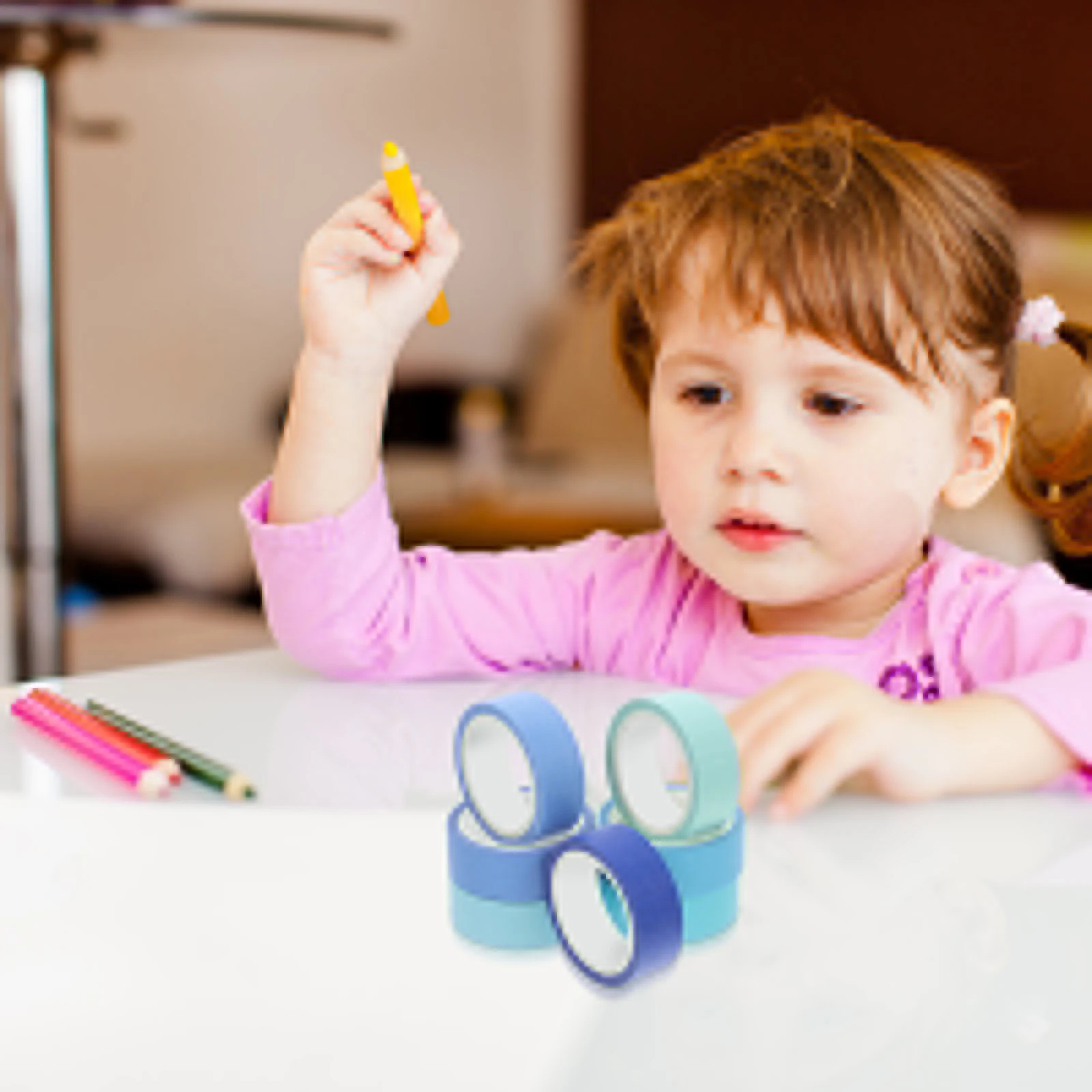 

Solid Color Washi Tape Set Decorative Craft Tapes for Planner Japanese Paper Tape Multiuse Adhesive Stationery