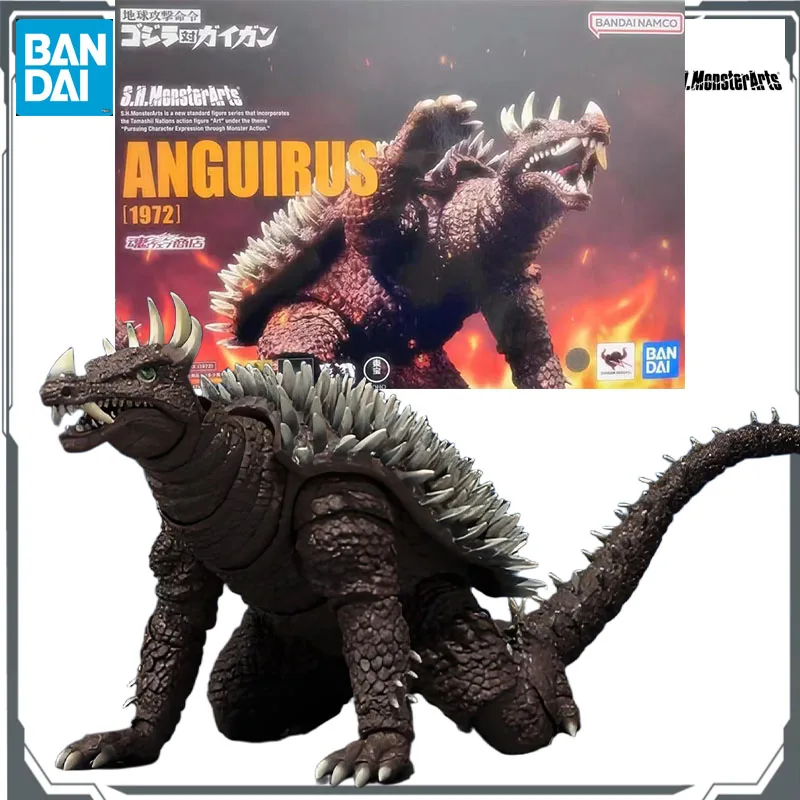 

Bandai Original S.H.MonsterArts 1972 Версия длиной 36 см и высотой 9 см ANGUIRUS Аниме Экшн-игрушки Модель Подарки для мальчиков