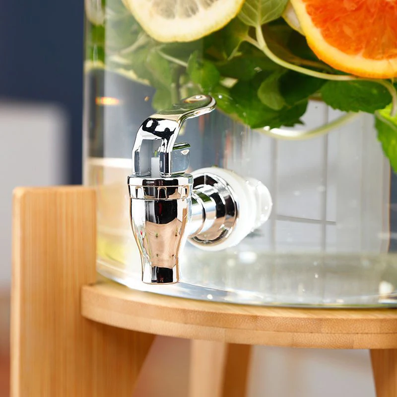 1pc Generic Drink Dispenser Spigot Spout Electroplated Plastic Faucet Barrel Water Tank Faucet Wine Valve Water Dispenser Tap