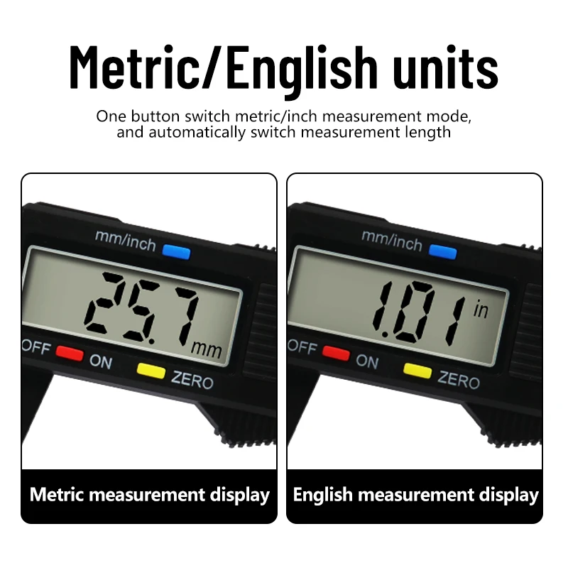 New 150mm Electronic Digital Caliper Carbon Fiber Dial Vernier Caliper Gauge Micrometer Measuring Tool Digital Ruler