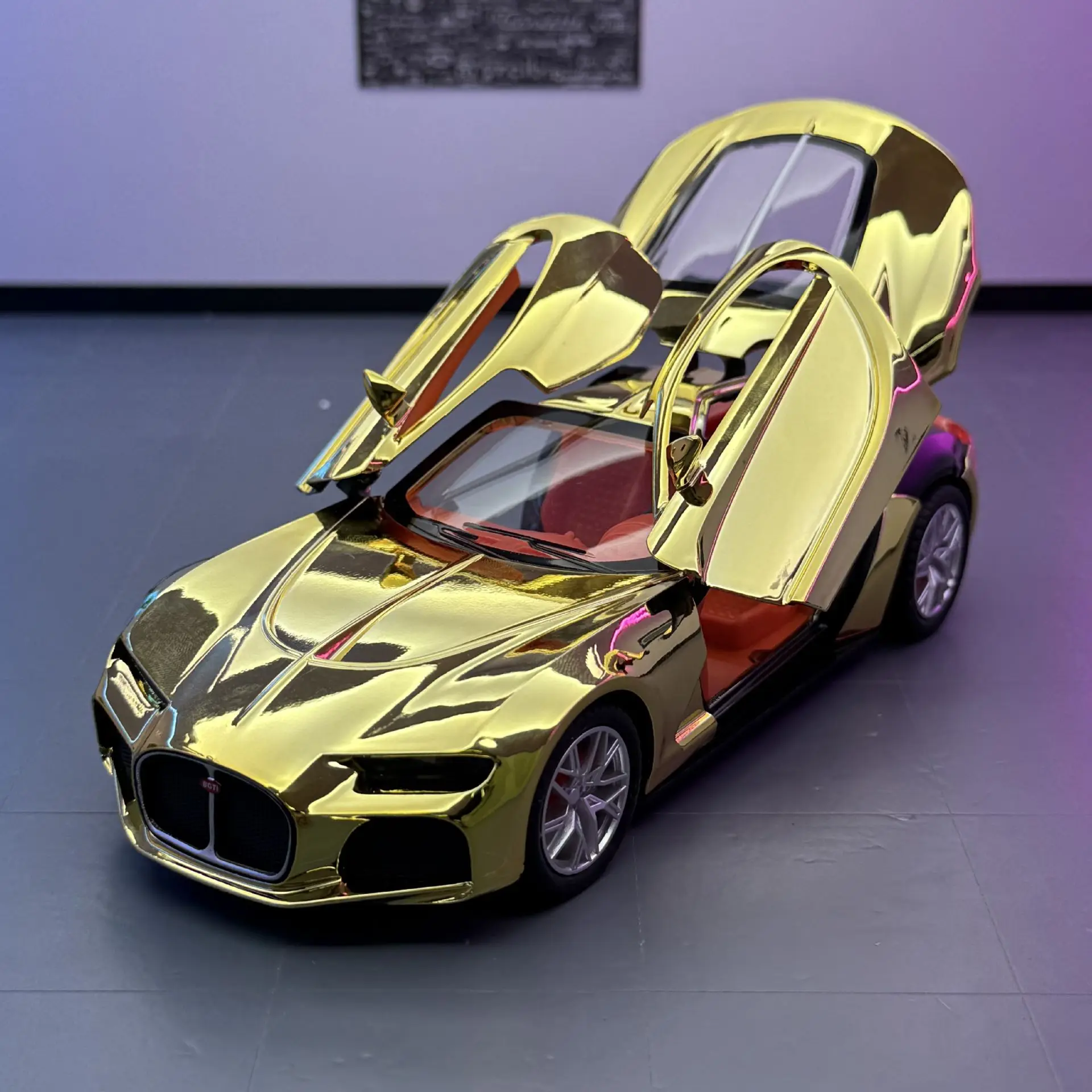 

1:24 Atlantic Alloy Sports Car Model Toy Simulation Metal Diecast Model Decorations Kids Birthday Gifts Collection