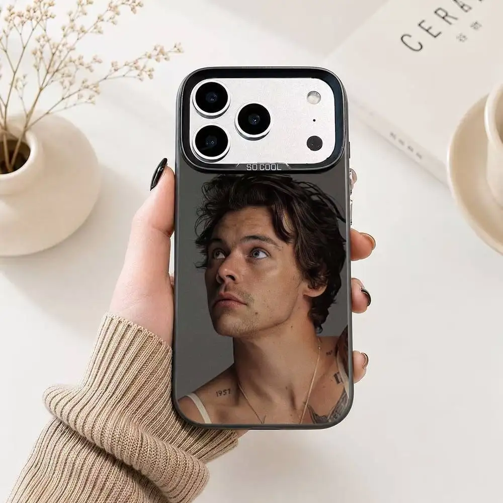 S-Singer Harry S-Styles Gift Phone Case For iPhone 17,16,15,14,13,12,11 Plus,Pro Max,XS,Colorful Silver Phone case Funda Cover - view 4