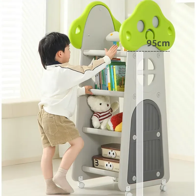 Plastic Storage Box for Kids Bookshelf Toy Organizer Locker Compatible with Children School Furniture
