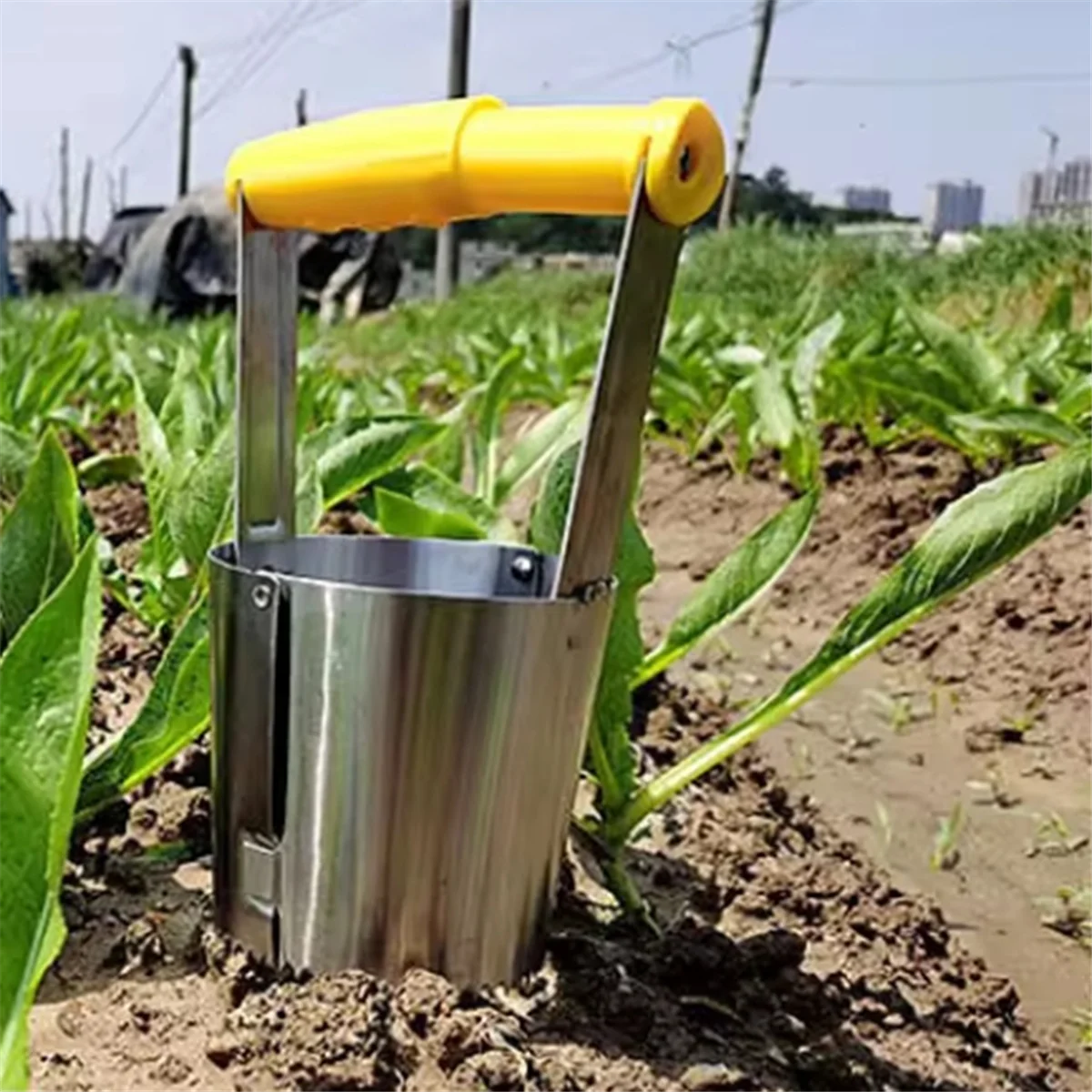 Stainless Steel Seedling Transplanter Planter Tools Thickened Planting Garden Tool Gardening Digging Hole Shovel