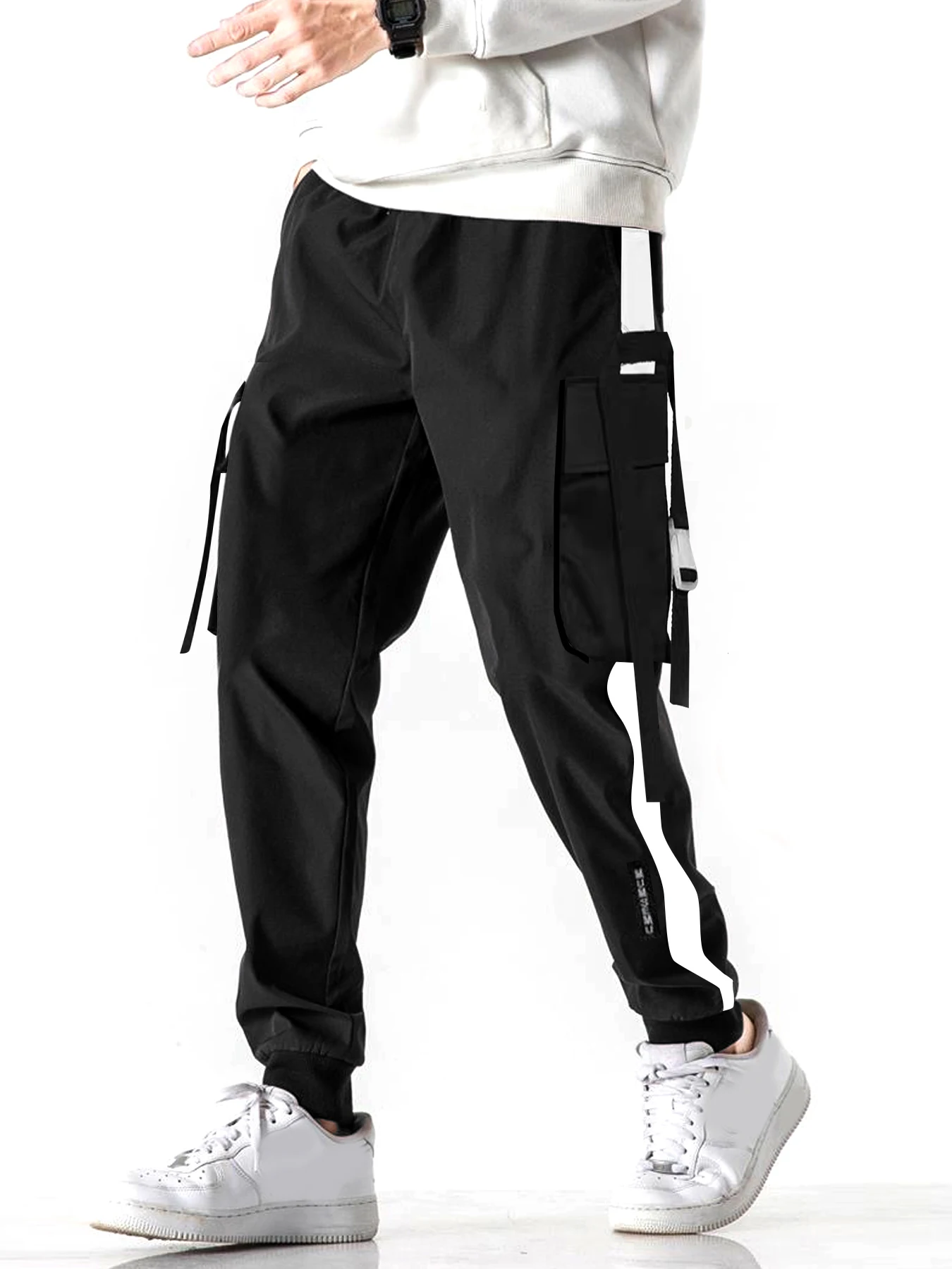 Pantalon cargo avec plusieurs poches pour homme, streetwear décontracté, jogging adt fit, extérieur, automne, design classique