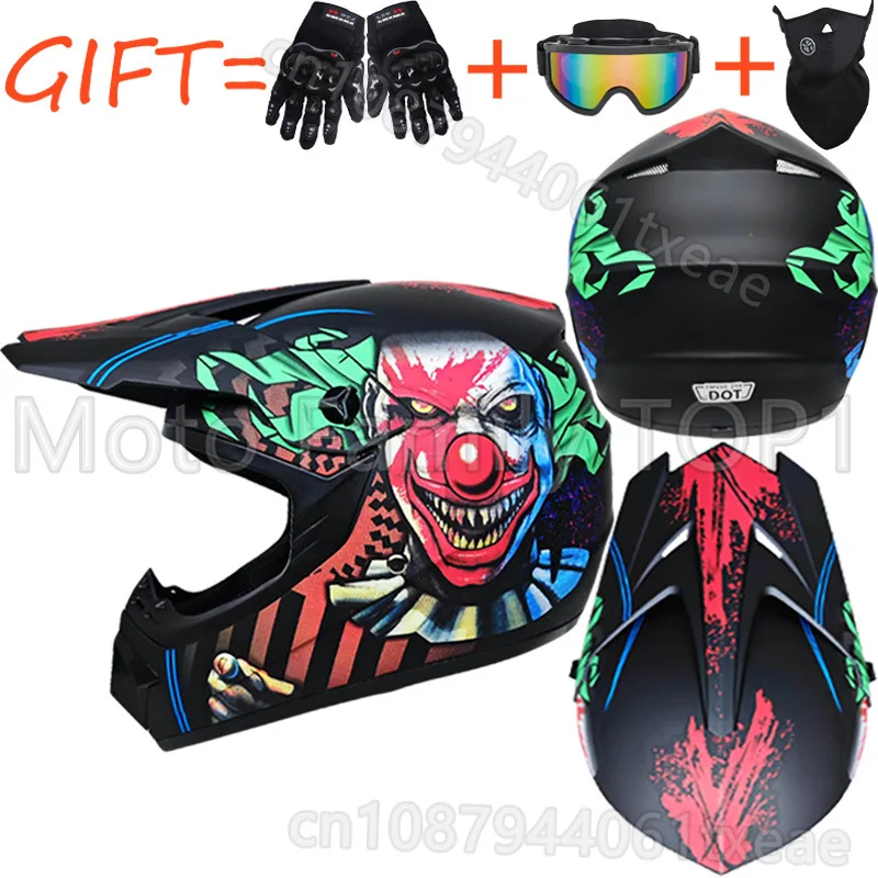 Send a three-piece set of karts ATVs off-road helmets mountain bikes downhill 4 seasons men  women Helmet