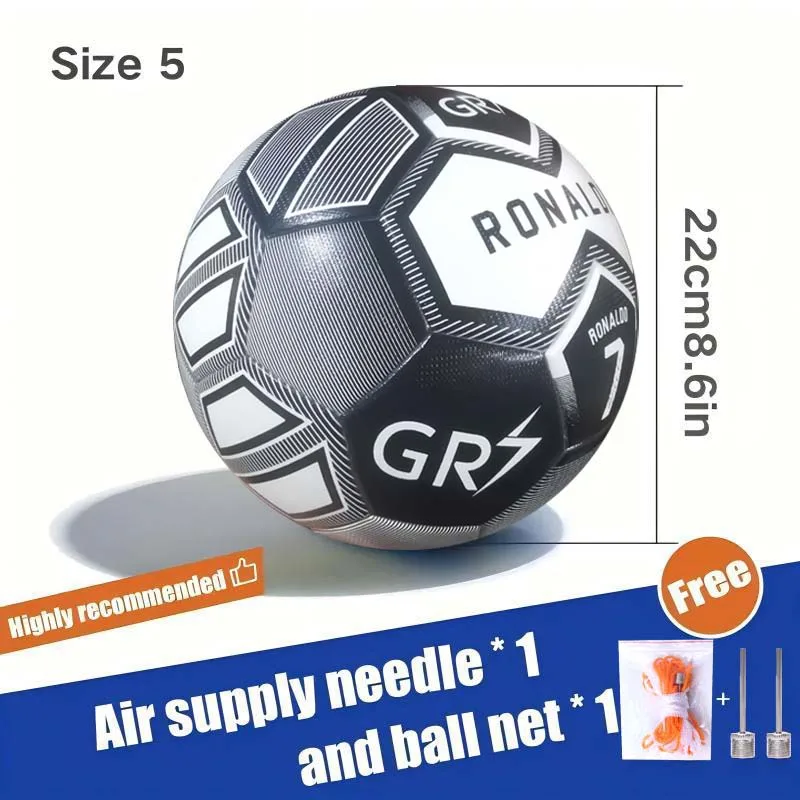 High-Quality Soccer Ball, Size 5 Standard, Non-Slip, Wear-Resistant, Explosion-Proof, Seamless Fit, Waterproof, Suitable for Training and Competition