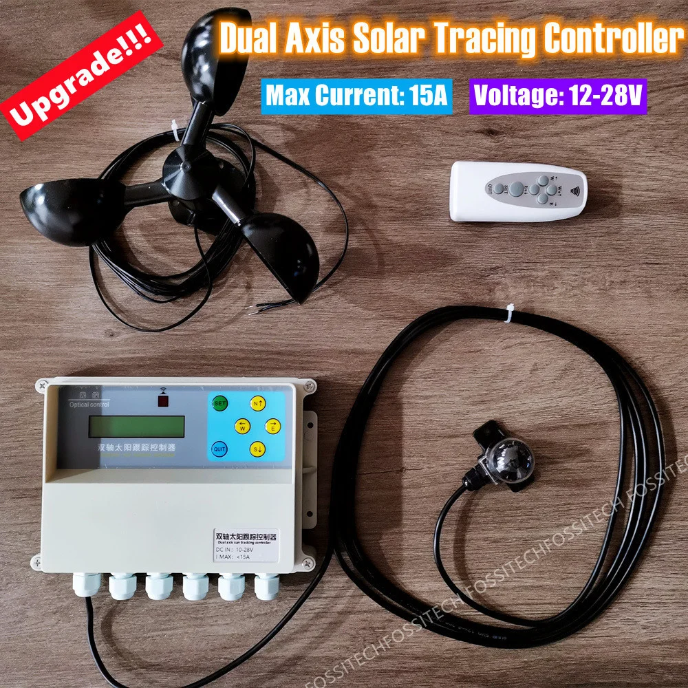 

UPGRADED! Solar Tracker Dual Axis Controller Solar Automatic Tracking System Two-degree-of-freedom Platform Tracking Sun Tracker