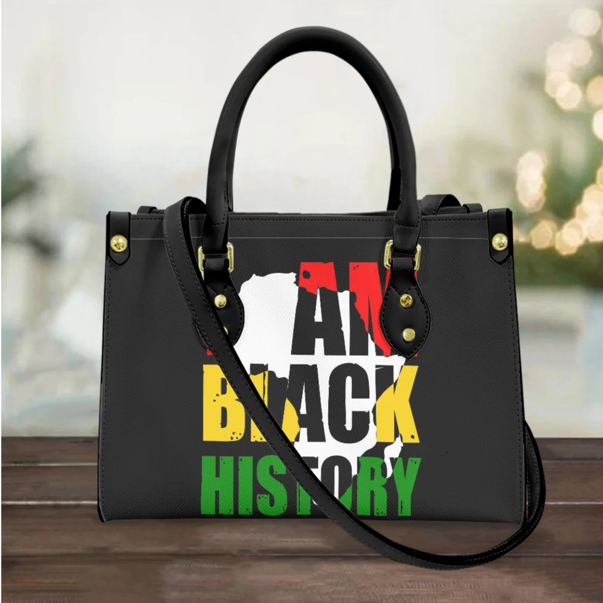 

FORUDESIGNS Black History Month Crossbody Bag Female Leather Casual Handbags Messenger Bag 2023 New Street Trend Accessories