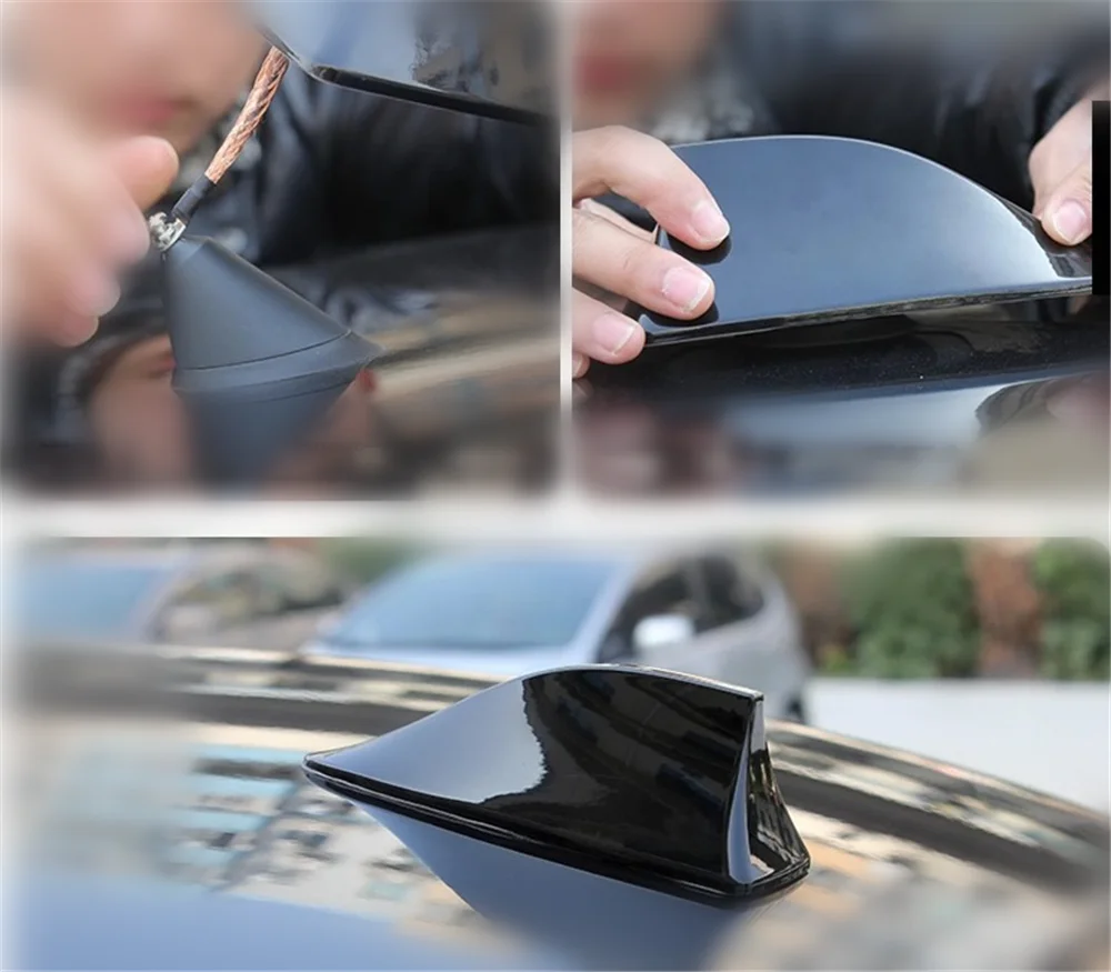 Car shape shark fin roof tail line modification signal radio for Fiat Freemont Doblo 695 FCC4 500e Viaggio Strada 500C