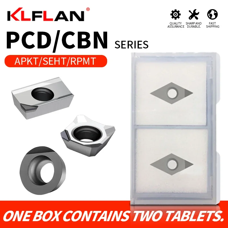 

PCD CBN Diamond CNC Inserts APMT SEHT RPMT Can Machine Materials Such As Aluminum CopperCast Iron Quenched Parts