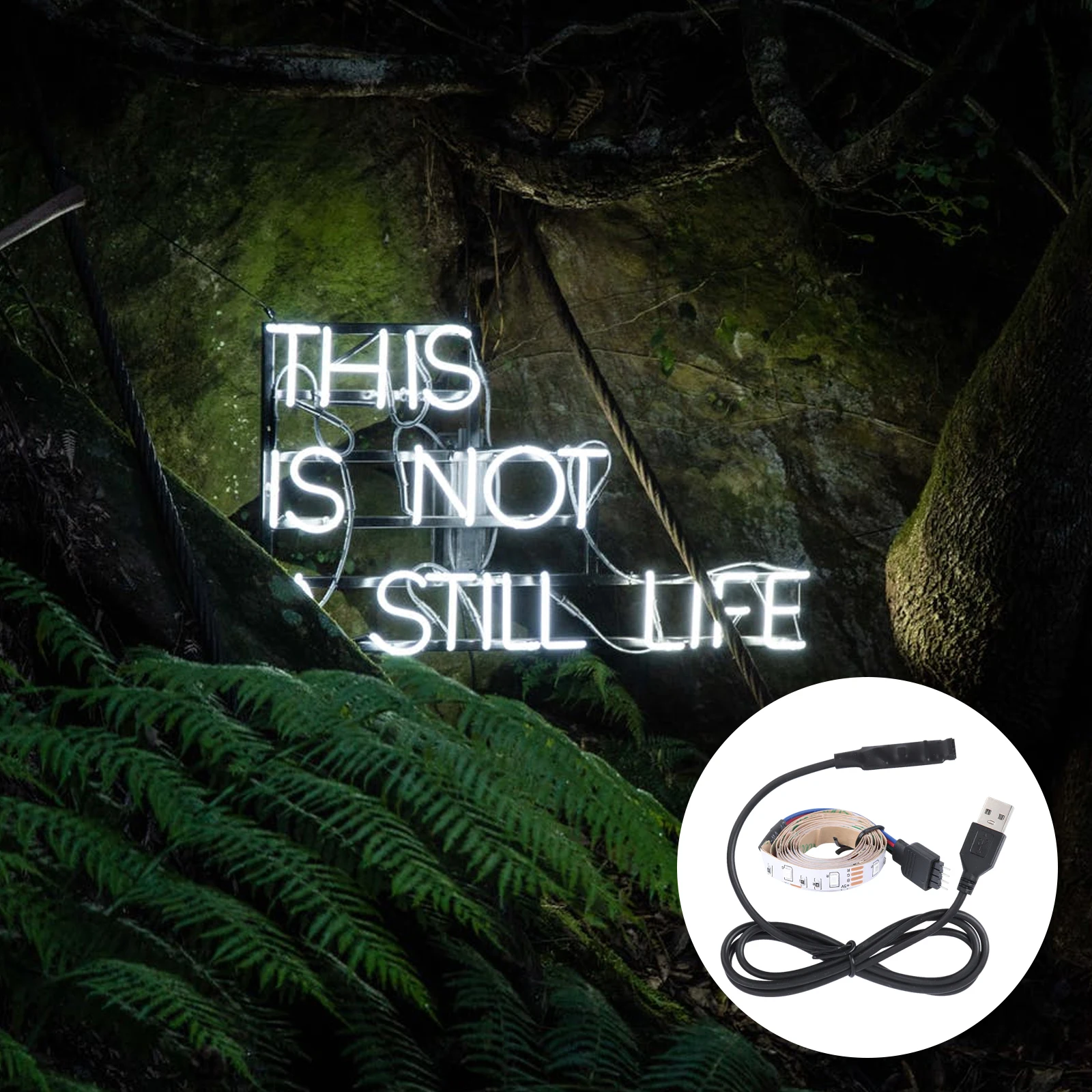 

3528 Led Light Strip 60Leds Non-Waterproof Pure White Super Bright Low Power Home Hotel Club Decoration Lighting Usb Included