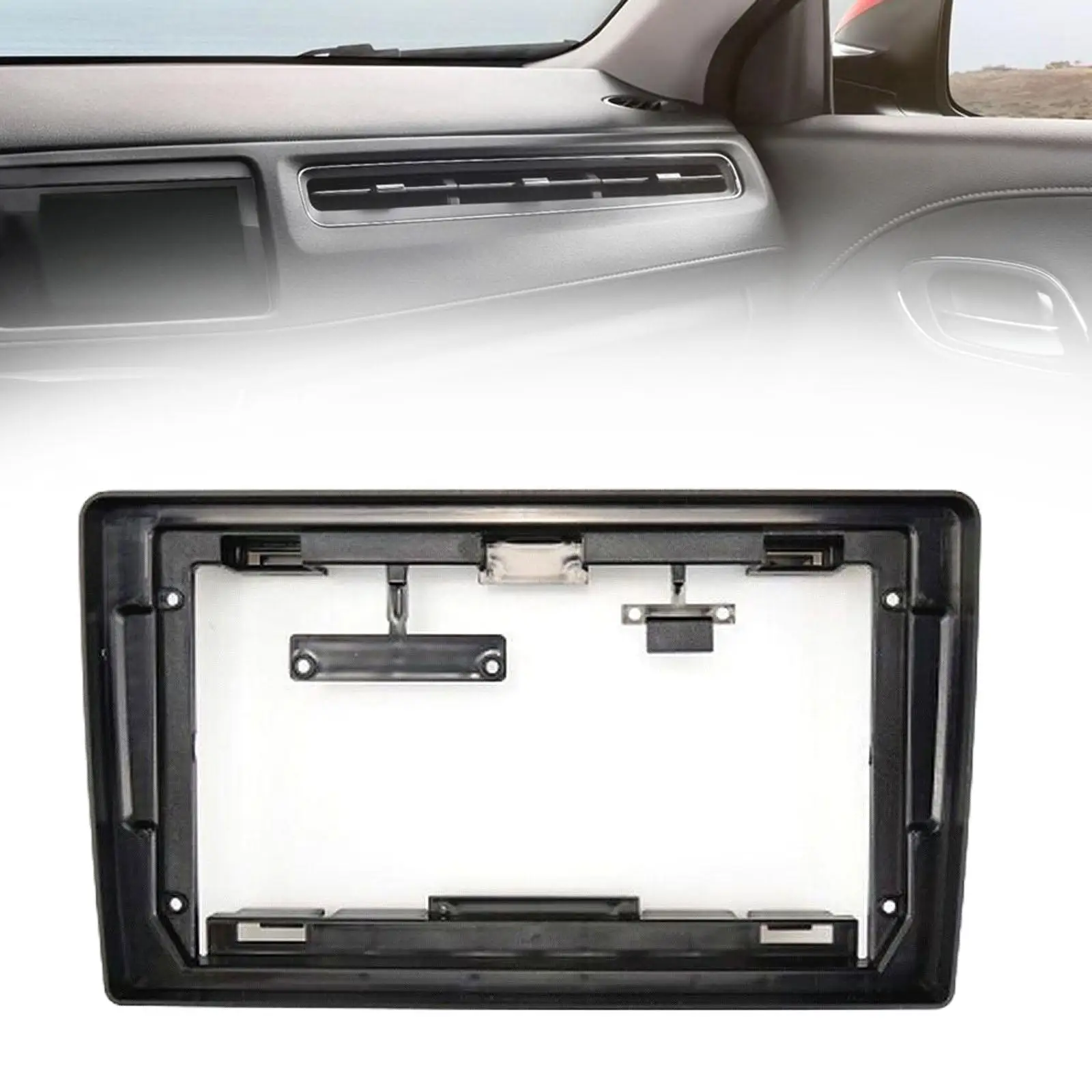 

Car Stereo Radio Mount Frame Trim Compatible Replace Parts Black 229mmx129mm DVD Navigation Audio Frame for Nissan Navara 06-12