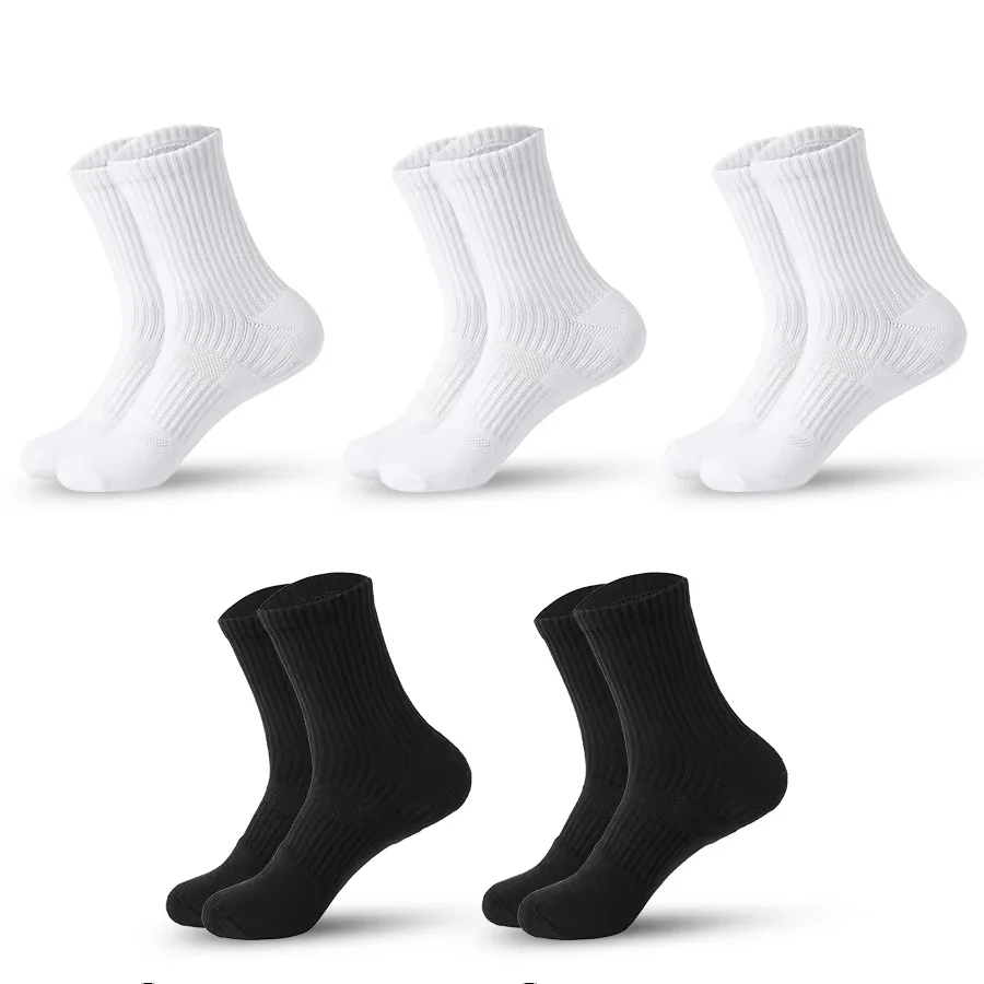 

Outdoor Work Cotton White Socks Leisure Men Black Sock Pairs