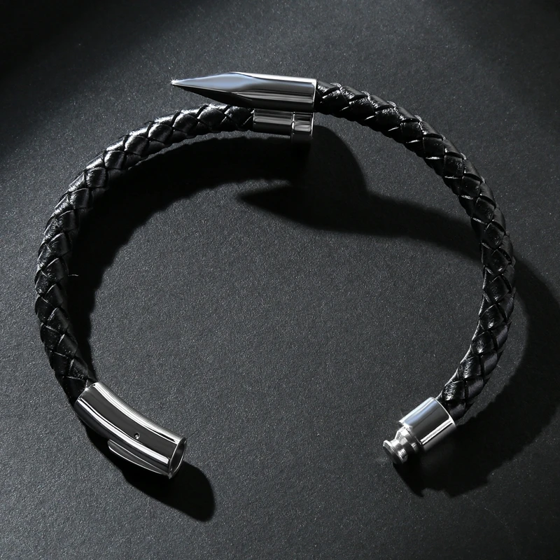 Mozo Mode neue Charme Männer Armbänder Echt leder Seil hochwertige geflochtene Armreifen Stil Großhandel trend igen Schmuck Geschenk