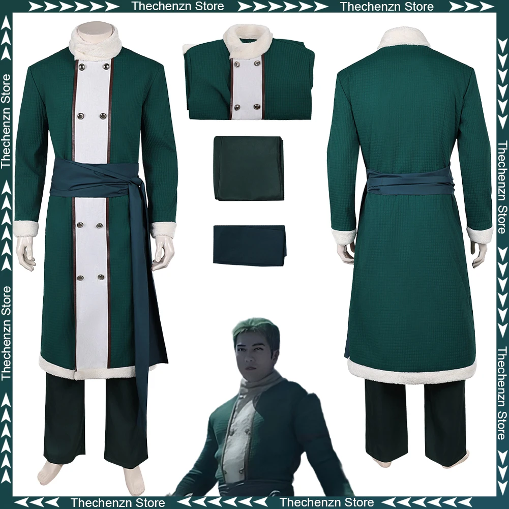 

Fancy Dress Pirate Roronoa Of Zoro Cosplay For Men Coat Battle Suits Live Action TV Pirate Costume Halloween Adult Man Outfits