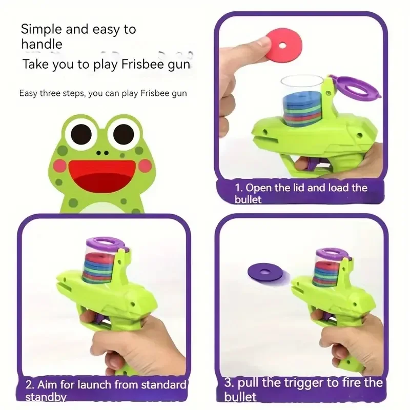 UFO-Karottenpistole für Kinder, Spielzeug, Kugelpistole, Sicherheit 15, EVA, Outdoor-Spielzeug, Kugelschlacht, Spaß, interaktives Dekompressionsspielzeug
