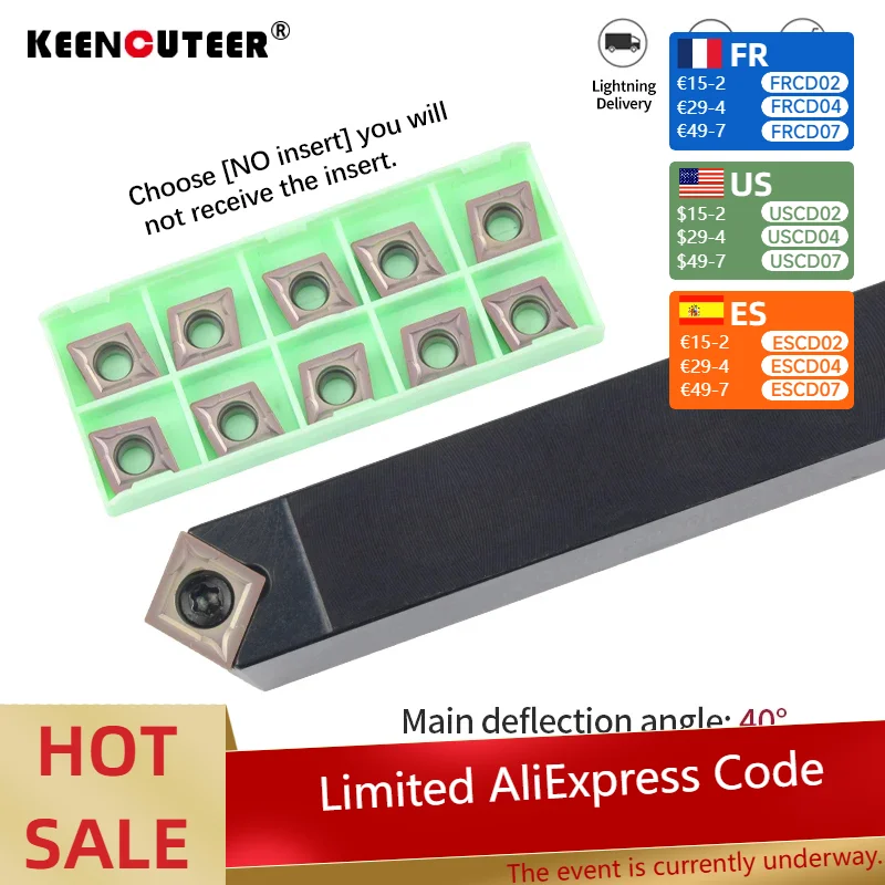 

SCMCN1010H06-100 SCMCN2020K09-100 SCMCN2525M12-100 держатель внешнего токарного инструмента набор режущих инструментов с ЧПУ карбидная вставка для токарного станка CCMT обработка металла резцы токарные