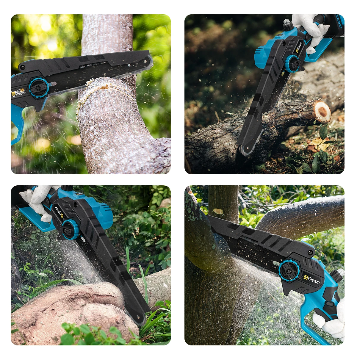 8 Inch Brushless Electric Saw Cordless Oil Electric Chain Saw Garden Wood Logging Chainsaw Power Tools For Makita 18V Battery