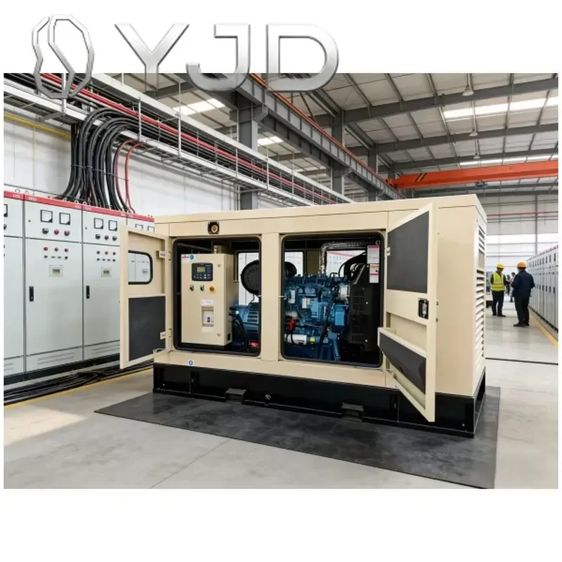 YJD 30kva Diesel 3 Phase Silent Open Frame Power Generator 60/50Hz ATS Remote Control 1800 RPM 24V DC Electric Start