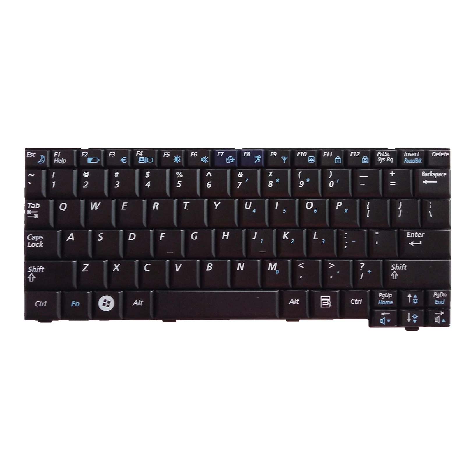 ใหม่ US แป้นพิมพ์แล็ปท็อปสำหรับ Samsung NP-NC10 ND10 NC10 N110 NP-N130 V100560BS1