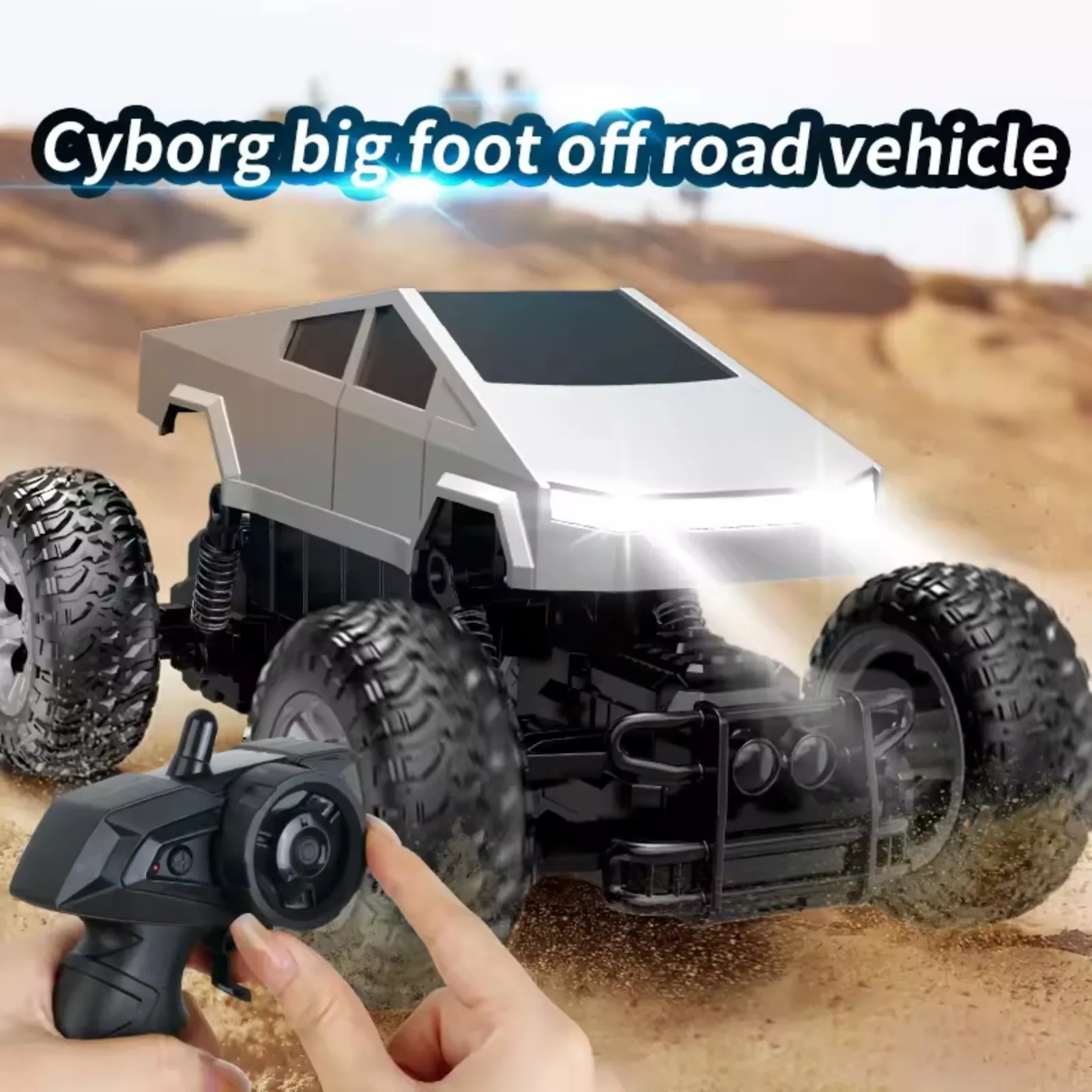 Voiture RC amphibie 4WD 1:16 - Camion cascadeur étanche avec 360 °   Spins & LED, jouet tout-terrain pour enfants, garçons et adultes