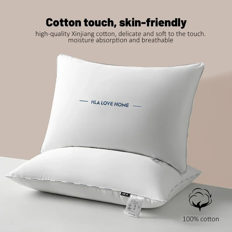 Deep Sleep Pillows Medium Support Comfortable Hollowfibre Bed for Front Back and Side Sleepers Machine Washable Hypoallergenic