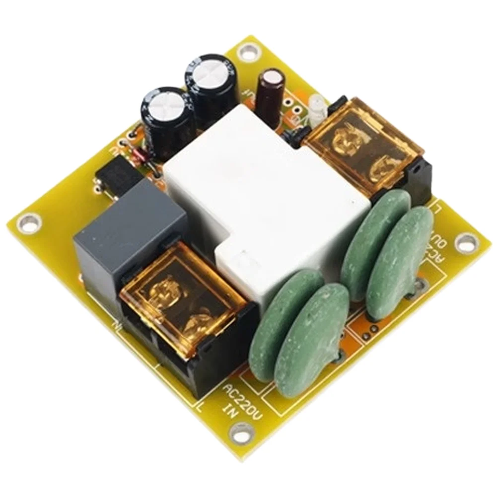 2000W to 5000W Soft Start Controller for Audio Amplifiers with Dual Relay Switching and Low Interference Design