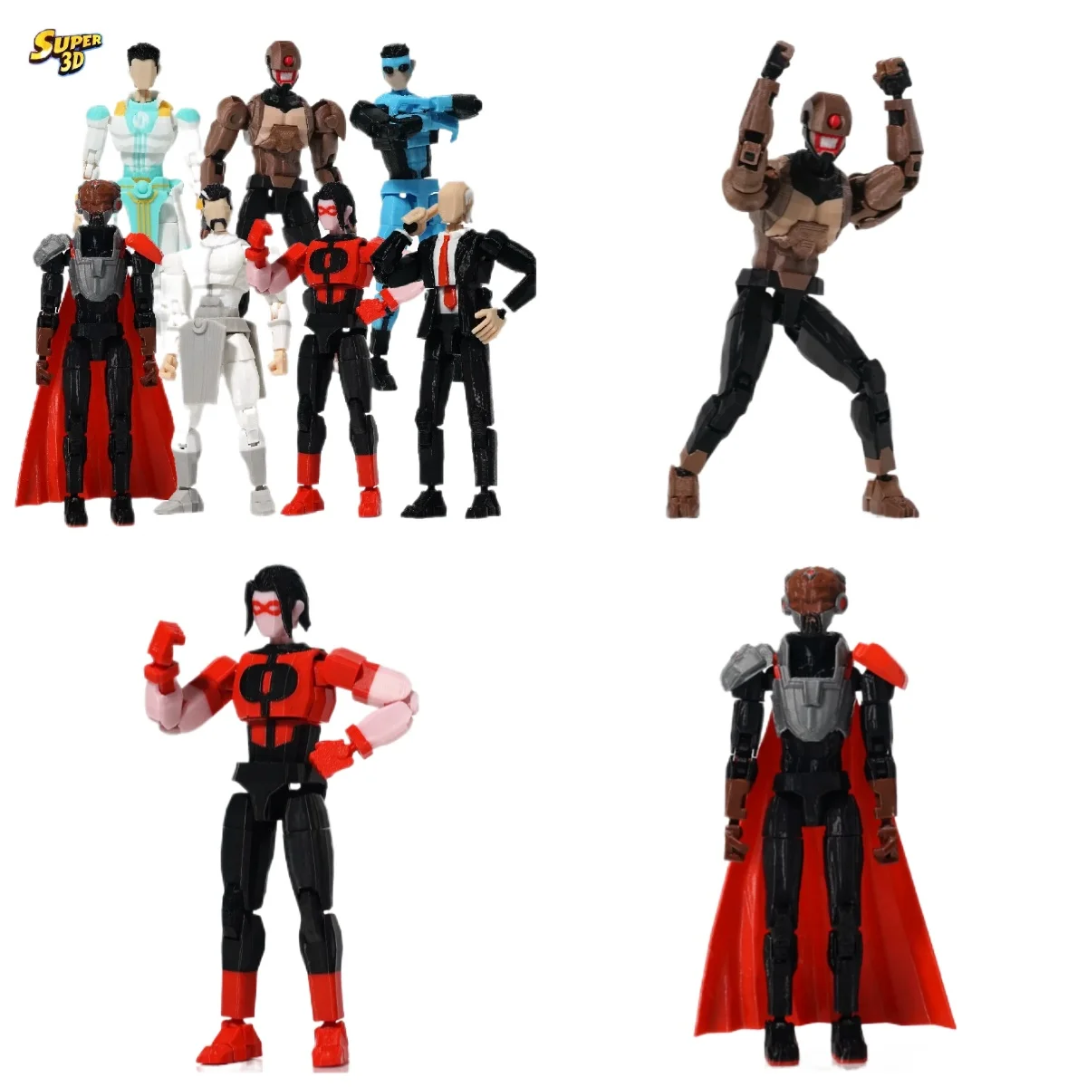 Nueva Serie Super 3D: Figura de Acción Multiarticulada Impresa en 3D de Invincible Boy Reaniman Nolan Grayson Oliver Grayson T13