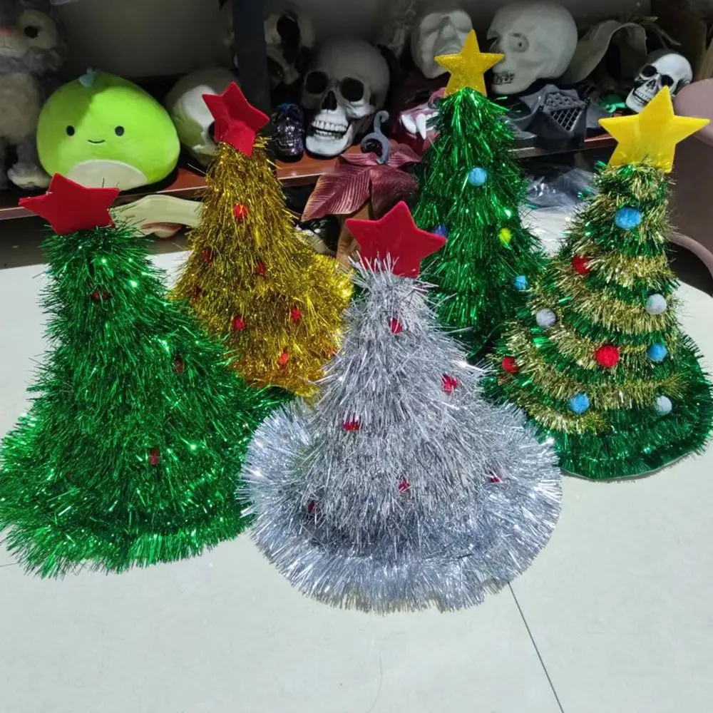 Ball Gift Cloth Non-woven Rain Silk For  Home Xmas Ornaments Christmas Hat Christmas Decor Christmas Tree Hat