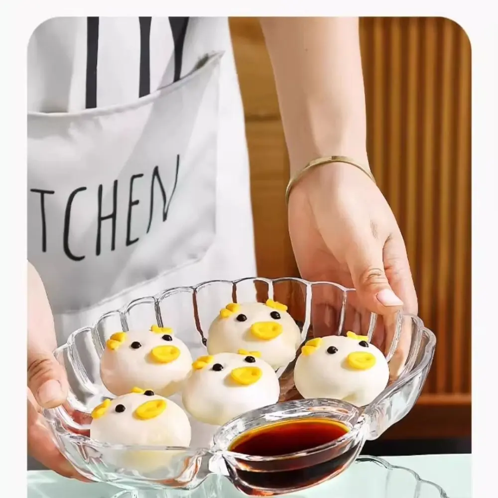New Transparent Shell Dish with Vinegar Discs Creative Shell Spitting Dish Fruit Plate