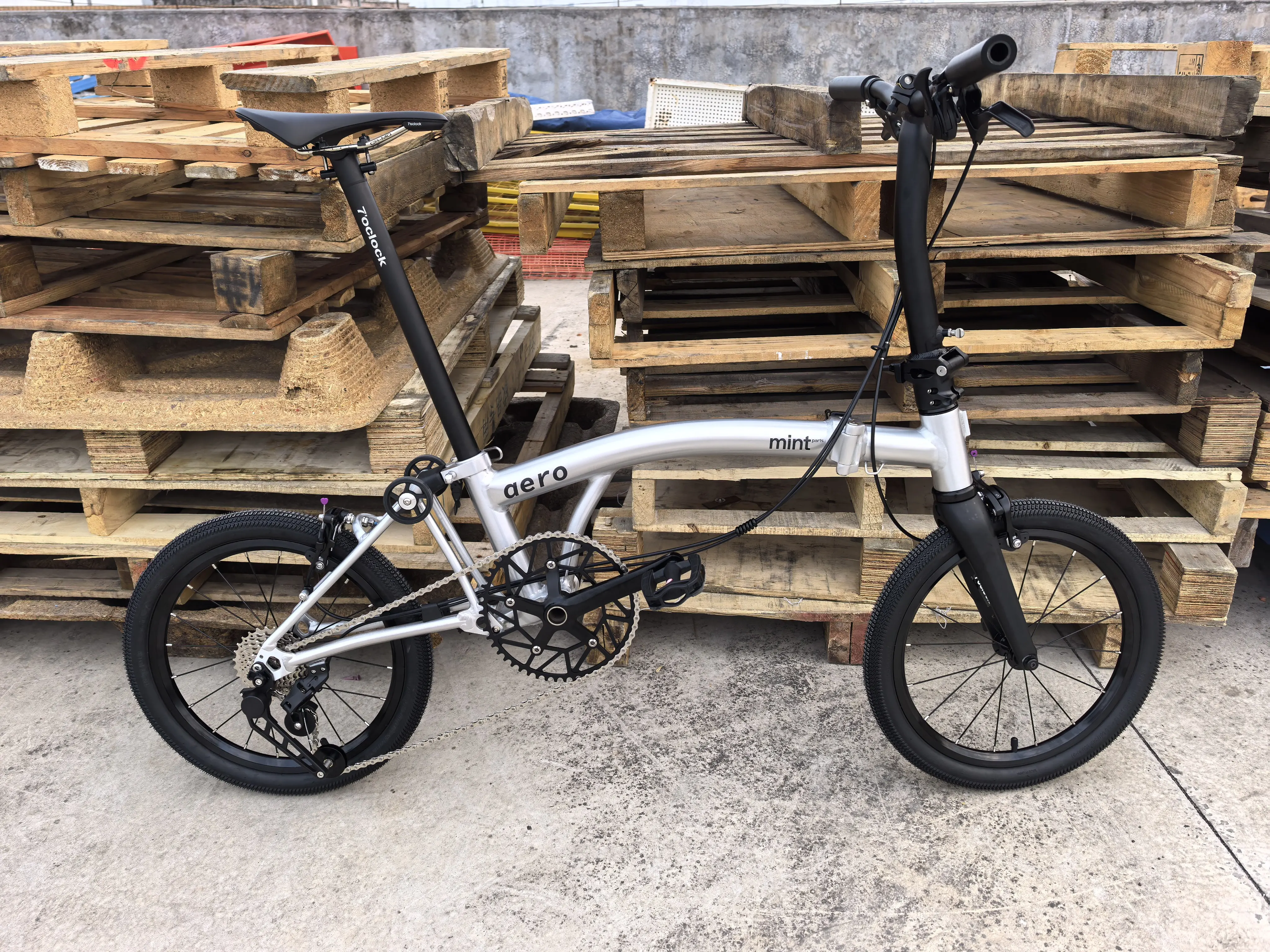 MINT AERO 16Inch Aluminium Three Folding Bike 8.9KG 7-Speed Triple Folding Bike  C5/Carbon Fiber Fork