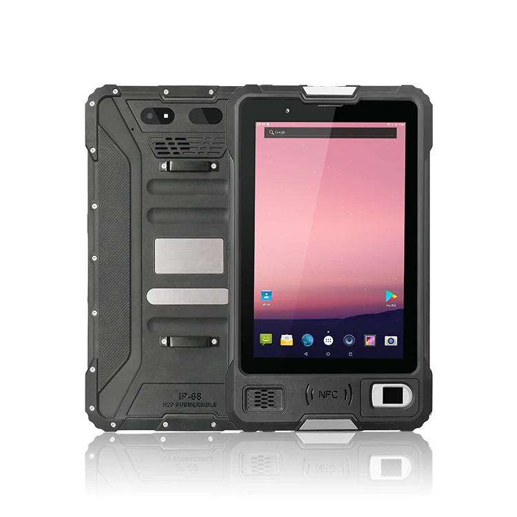 

Fingerprint 7 8 Inch 3g 4g Wifi Nfc Barcode Scanner Reader Ip67 Rugged Pda Android Industrial Tablet