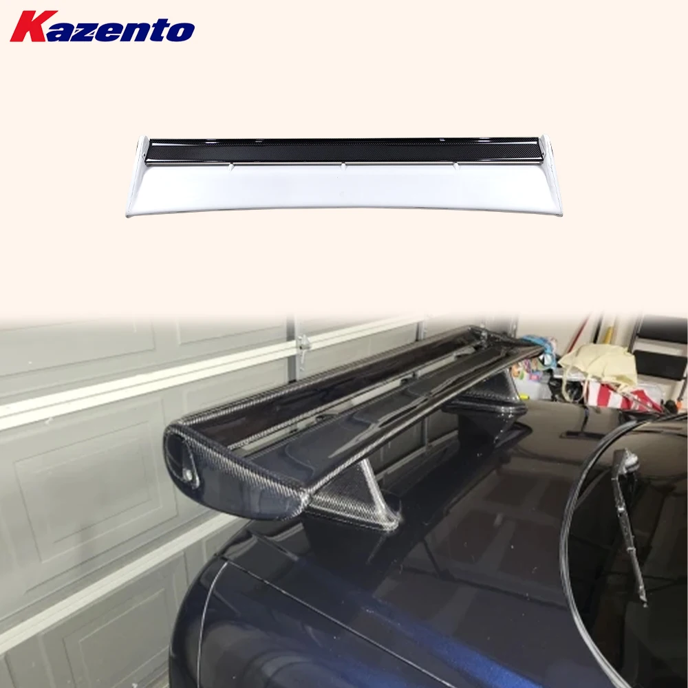 

For Nissan Skyline R34 GTR OE Rear Spoiler W Blade Caps (No Leg) Partial Carbon