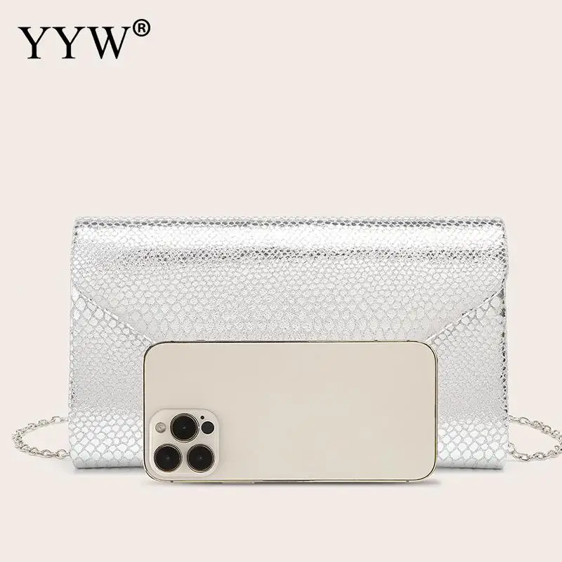 Women\'s Envelope Evening Clutch Handbag Elegant Square Bridal Clutch Party Prom Wedding Purse Crossbody Shoulder Mini Wallet Bag