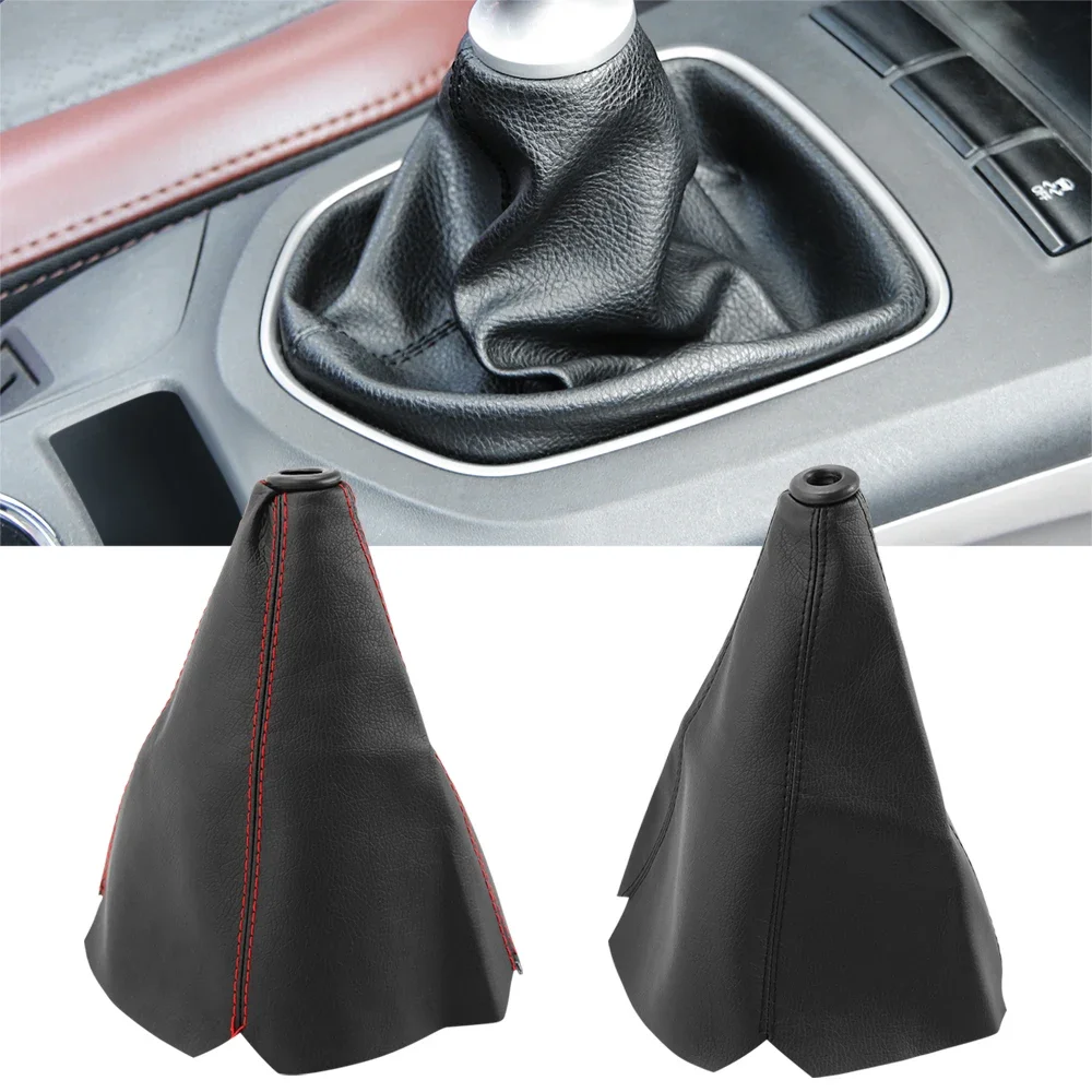 Pokrowiec na dźwignię zmiany biegów ze skóry PU do Mazdy 3 6 CX-5 Suzuki Grand Vitara SX4 Mitsubishi ASX Lancer 10