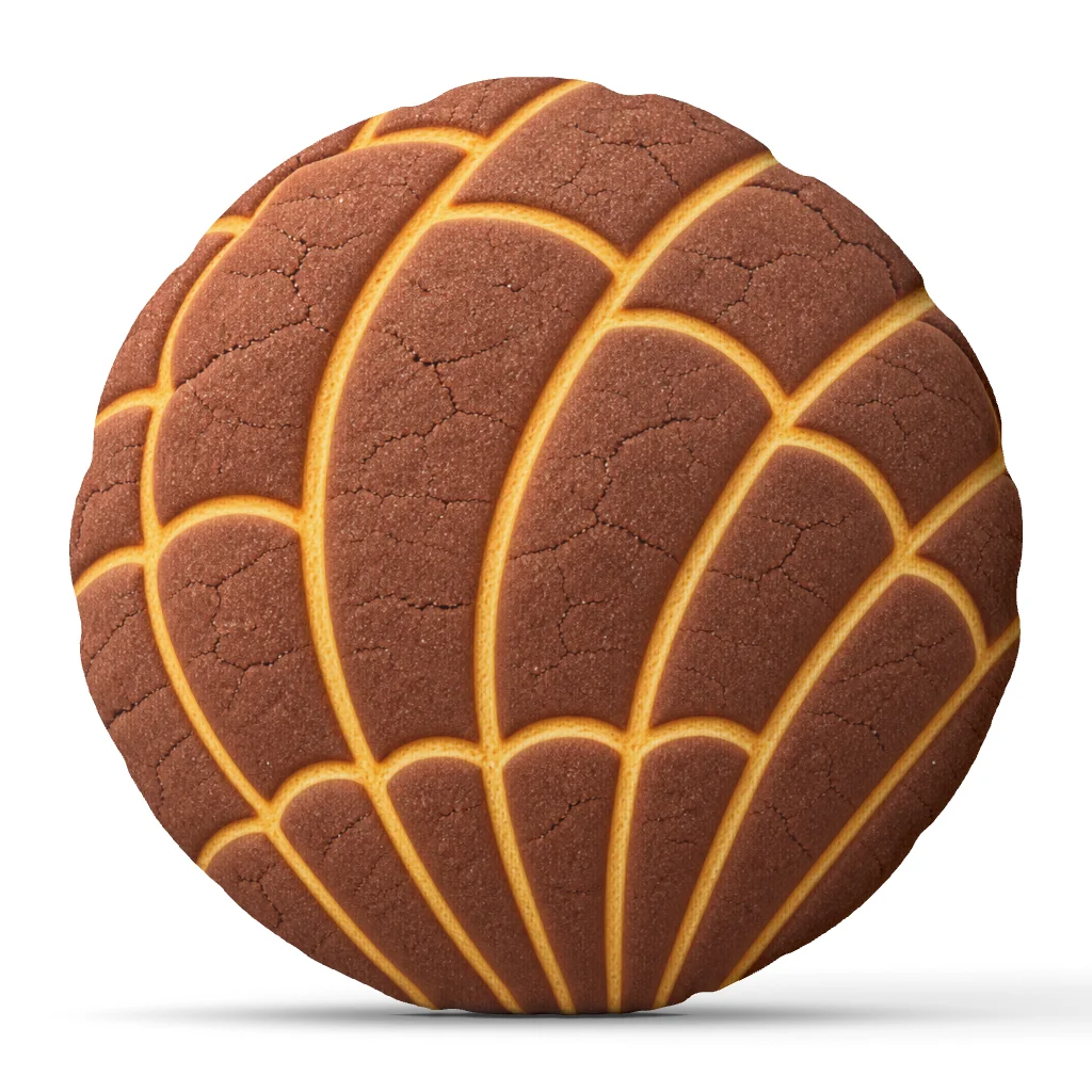 Mexican Concha Bread Plush Pillow Chocolate Pan Dulce Stuffed Cushion Shaped Throw Pillow Bakery Gift for Sofa Home Decor