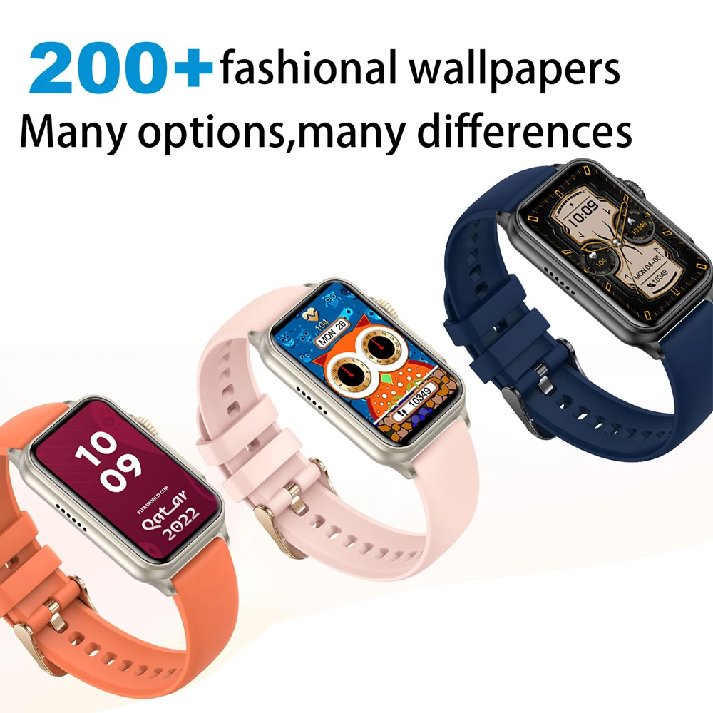 Hombres Mujeres nuevo 1,57 pulgadas más de 120 modos deportivos reloj inteligente Monitor de ritmo cardíaco durante el sueño impermeable música llamada de diente azul 2025 Smartwatch