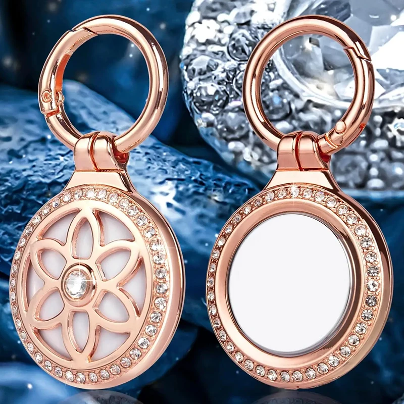 Fashion Metal AirTag Holder Anti-lost Durable Anti-Scratch Shockproof Protective Case Suitable For Pet Collars Keychain