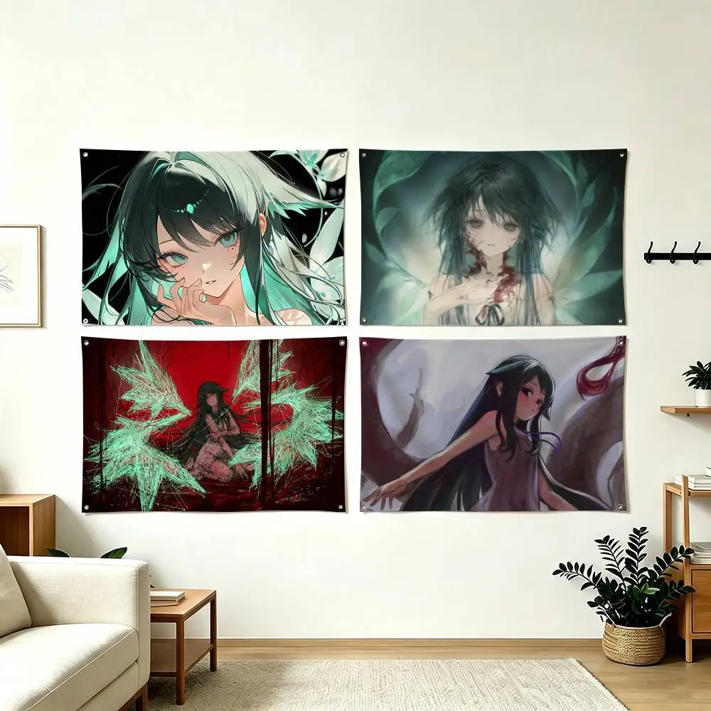 S-Saya No Uta The Song of Saya Flags for Bedrooms Home Decor Items Outdoor Decors Garage Decoration Flaga