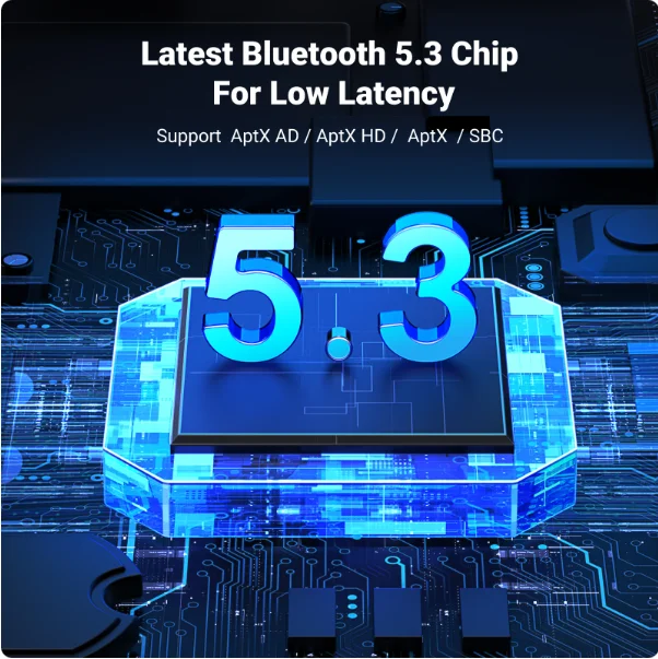 UGREEN Trasmettitore USB Bluetooth 5.3 Adattatore audio AptX HD AD per PS5 PS4 Switch Auricolare Altoparlante Microfono Ricevitore Bluetooth