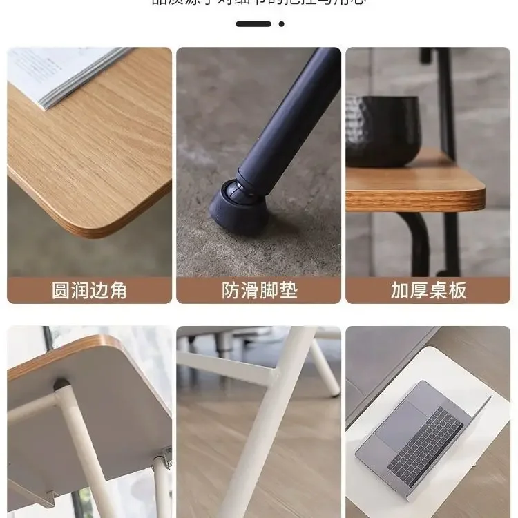 Table folding  folding lifting solid wood desk simple study bedroom office bedside