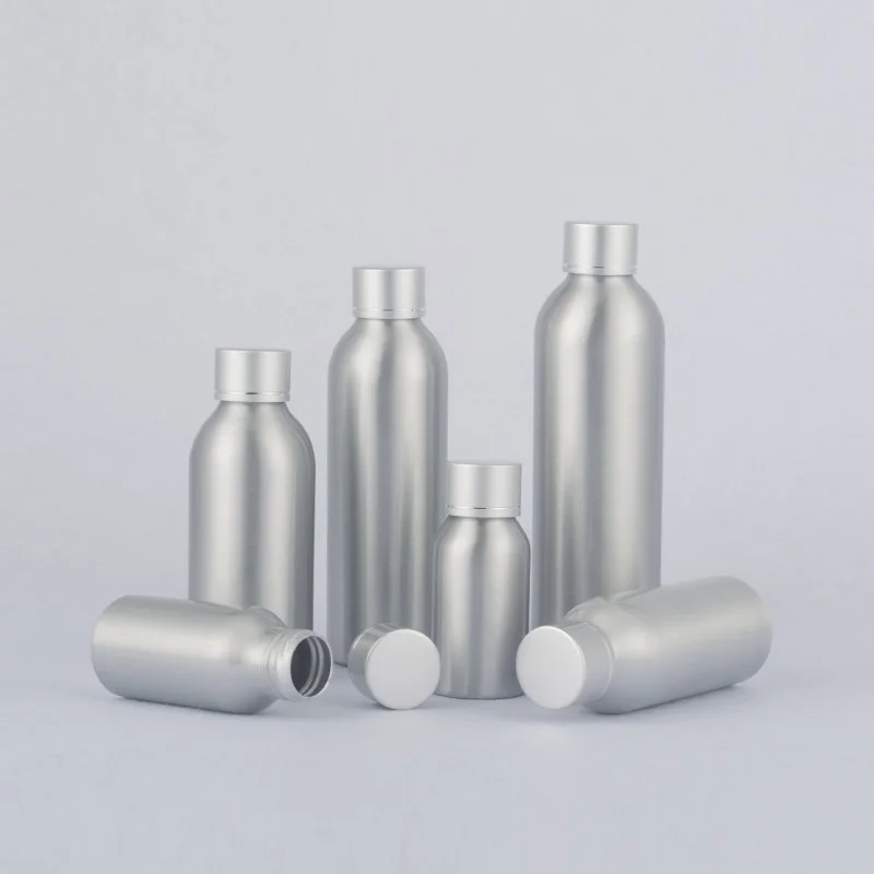 

20pcs Aluminum Bottle With Golden Lid Screw Lid Aluminum Refill Bottle Liquid Soap Container