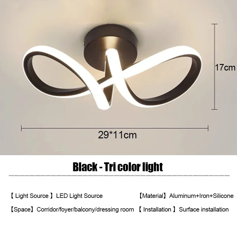LED-strip gangpad plafondverlichting moderne minimalistische woonkamerlampen voor balkon entree trap woondecoratie meerdere vormen