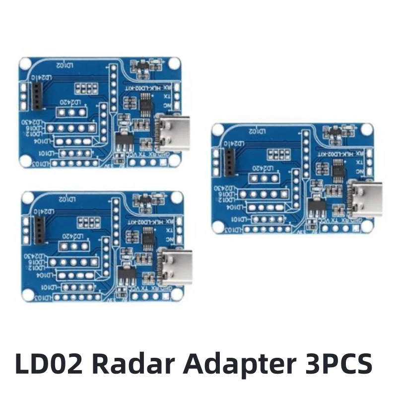LAUBEI Hi-Link HLK-LD2410 LD2410B LD2410C 5V Mini FMCW 24G Smart Menselijke aanwezigheidssensor Radarmodule Consumentenelektronica