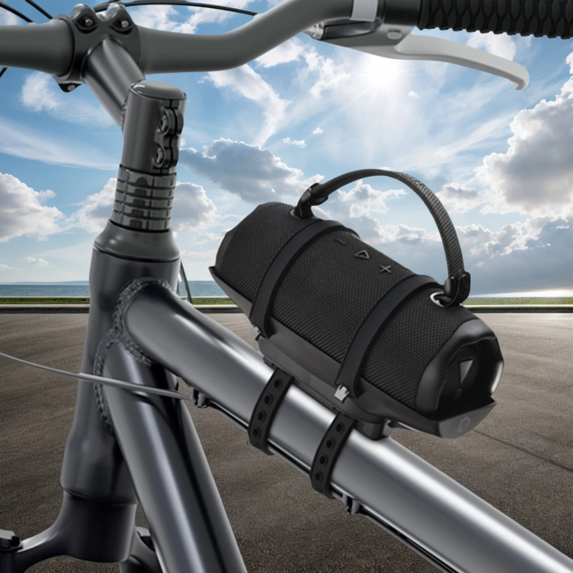 Portable Bike Golf Cart Speaker Mount Bike Speaker Mount Bracket Holder Bicycle Speaker Mount for JBL Charge 6/5/4/3 BT Speaker view 4