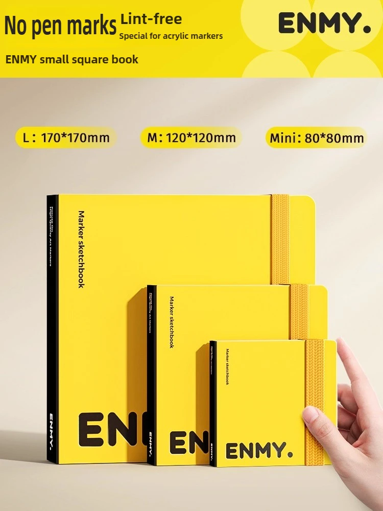 ENMY 300g/㎡ Acrylic Marker Drawing Notebooks Paper No Bleed Art Paper Cotton Fiber Watercolor Paper for Office School Supplies