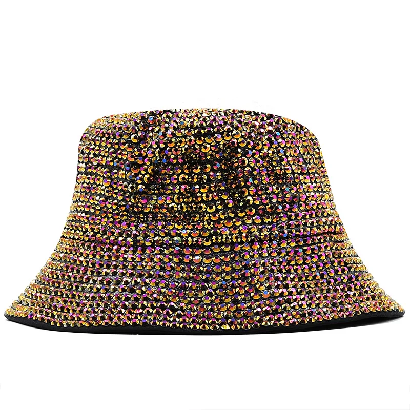 Runde Spitze Strass Perle Fedora handgemachte Strass voller Diamant Hut Männer und Frauen britischen Outdoor hellen Diamant Flash di – Detail 13